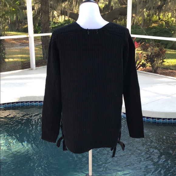 🖤2 LEFT Black Long Sleeve Knit Sweater. S-L - Picture 4 of 6
